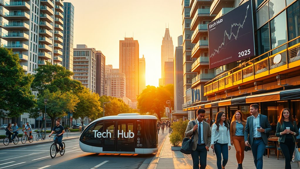 tech hubs boost rental demand